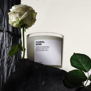 Floral Rose Candle
