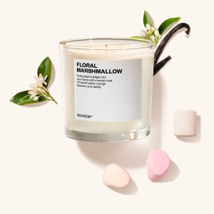 Floral Marshmallow Candle
