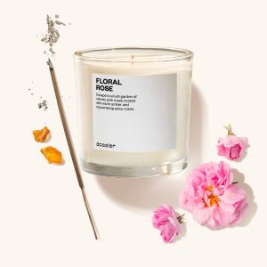 Floral Rose Candle